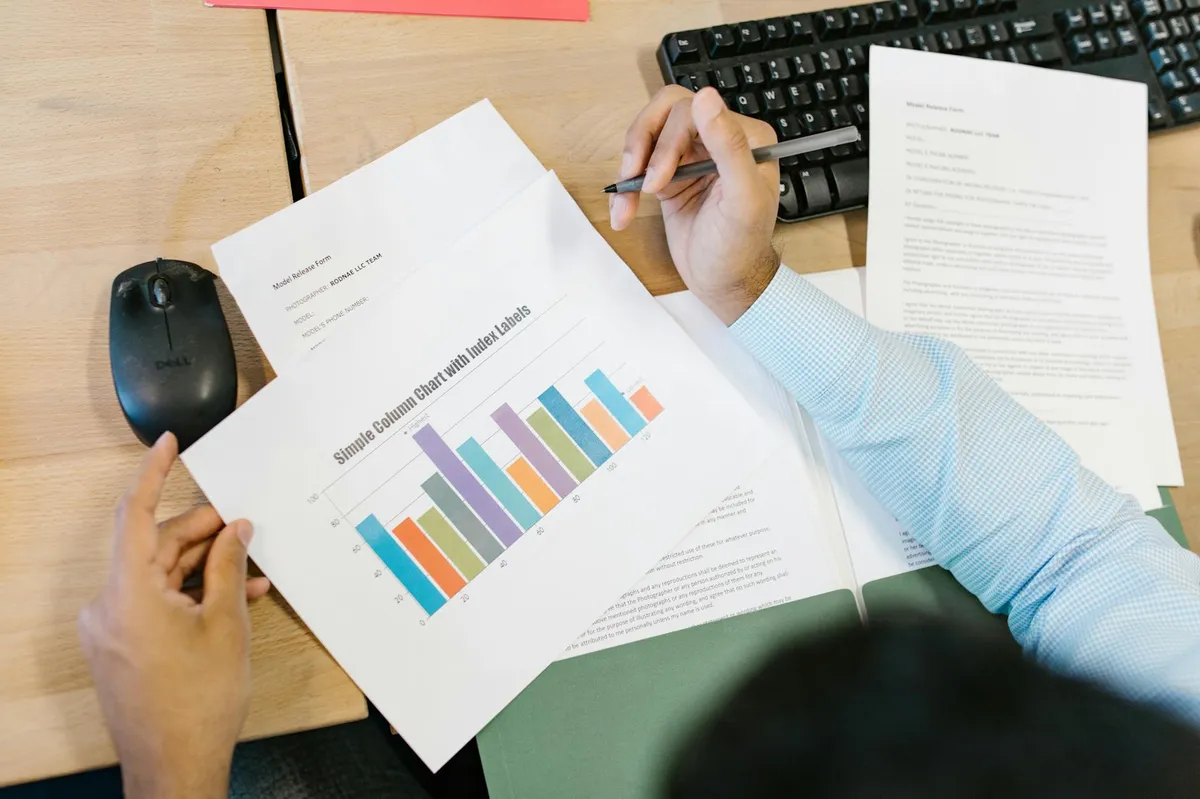 Multi-product break-even analysis spreadsheet with four SKUs and weighted contribution margin calculation