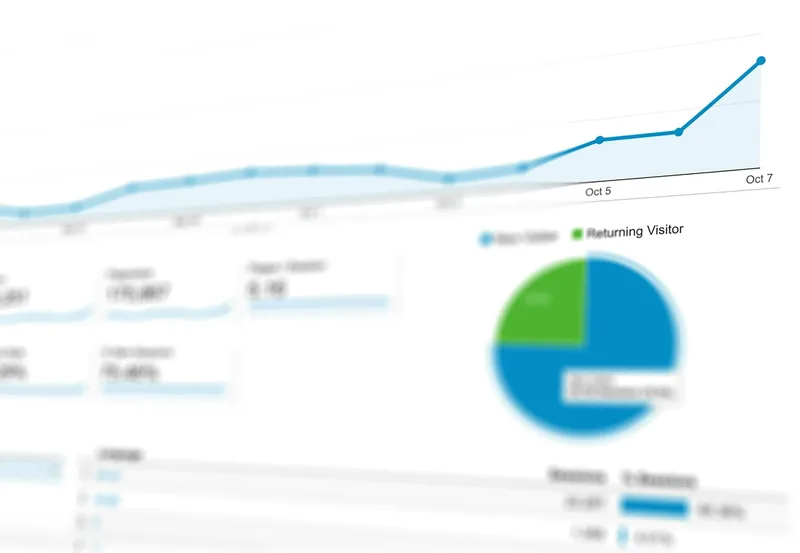 Shopify analytics dashboard showing month over month revenue trend lines